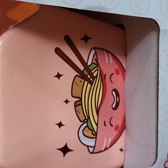 It's Ramen Time.  Ceramic take out Ramen bowl with chopsticks. - Picture 2 of 6
